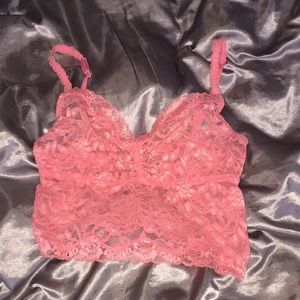Lace bralette with adjustable straps